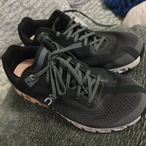 On Running Womens Cloudflow Mesh Rock Rose Trainers 8.5